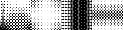 Monochrome geometrical pattern collection