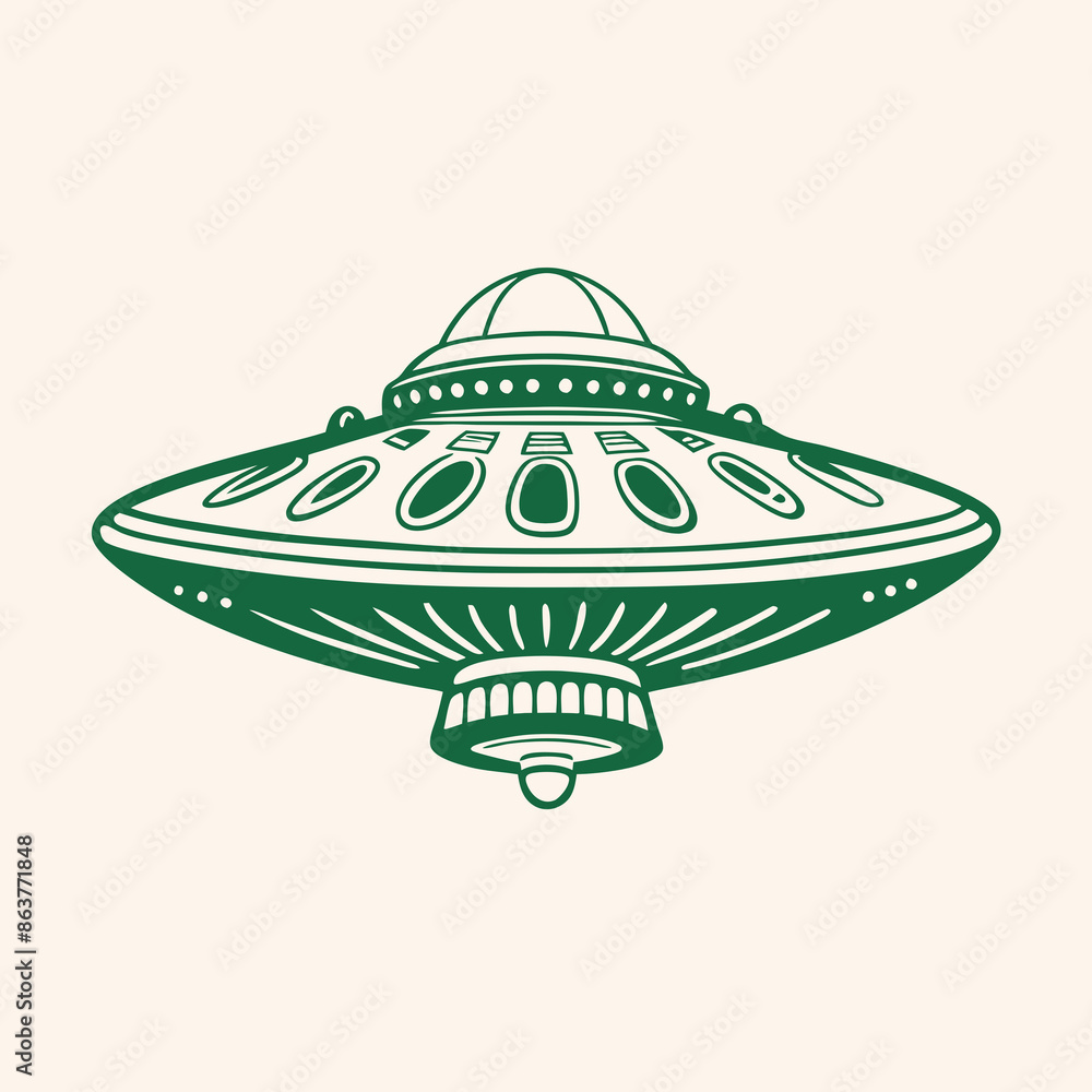 ufo in space illustration ufo in space illustration