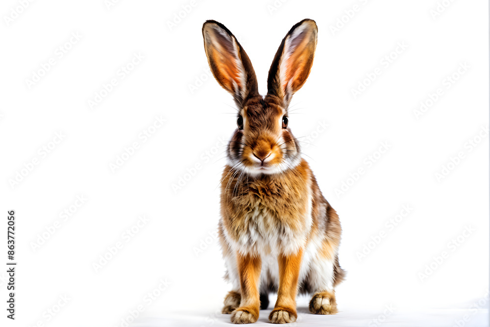 Brown rabbit standing up Brown rabbit standing up