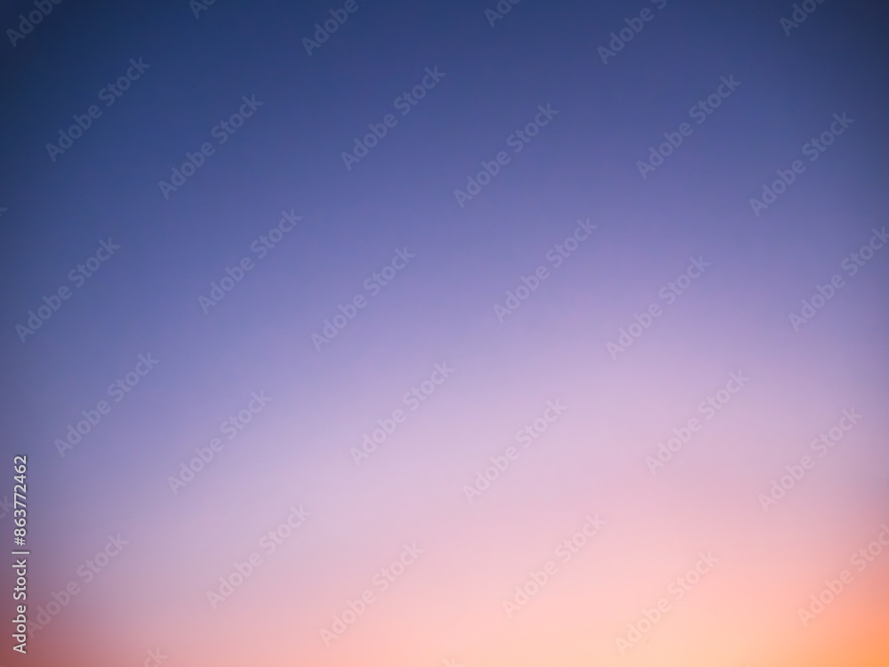 Naklejka premium Nature Background Gradient Overlay Orange Sky Evening Sunset Sunrise Pastel Soft Effect Pattern Abstract Texture Design Summer Spring Light Beauty Template Yellow Pink Orange Wallpaper Tropical.