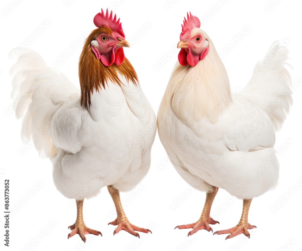 Fototapeta premium PNG Chicken poultry animal white.