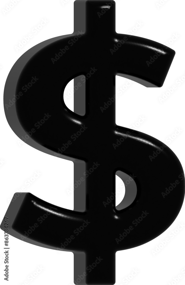 dollar sign isolated on white background dollar sign isolated on white background