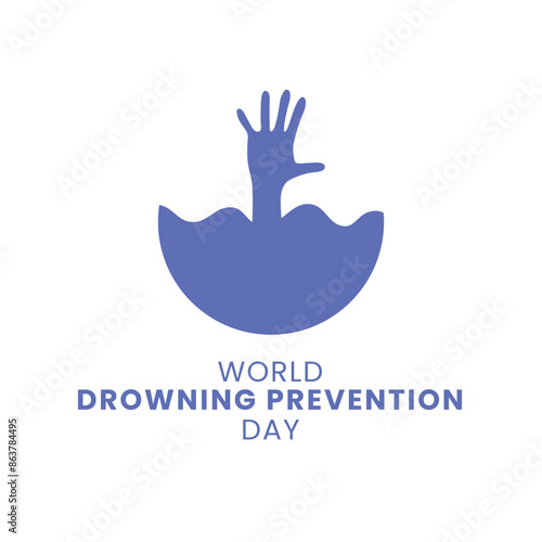 World Drowning Prevention Day 25th july, banner, card, poster or template. Vector illustration.world drowning prevention day vector art illustration design