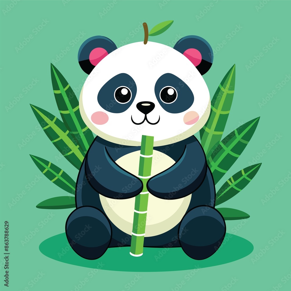 Naklejka premium Panda