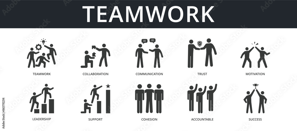 Teamwork Icon Set Teamwork Icon Set