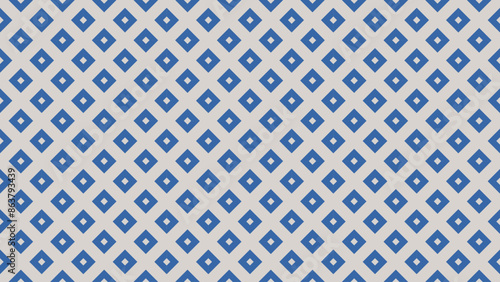 Simple Blue Diamond Seamless Pattern Background