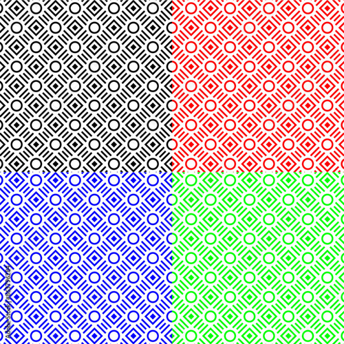 geometrical decorative vector circle cubicle pattern