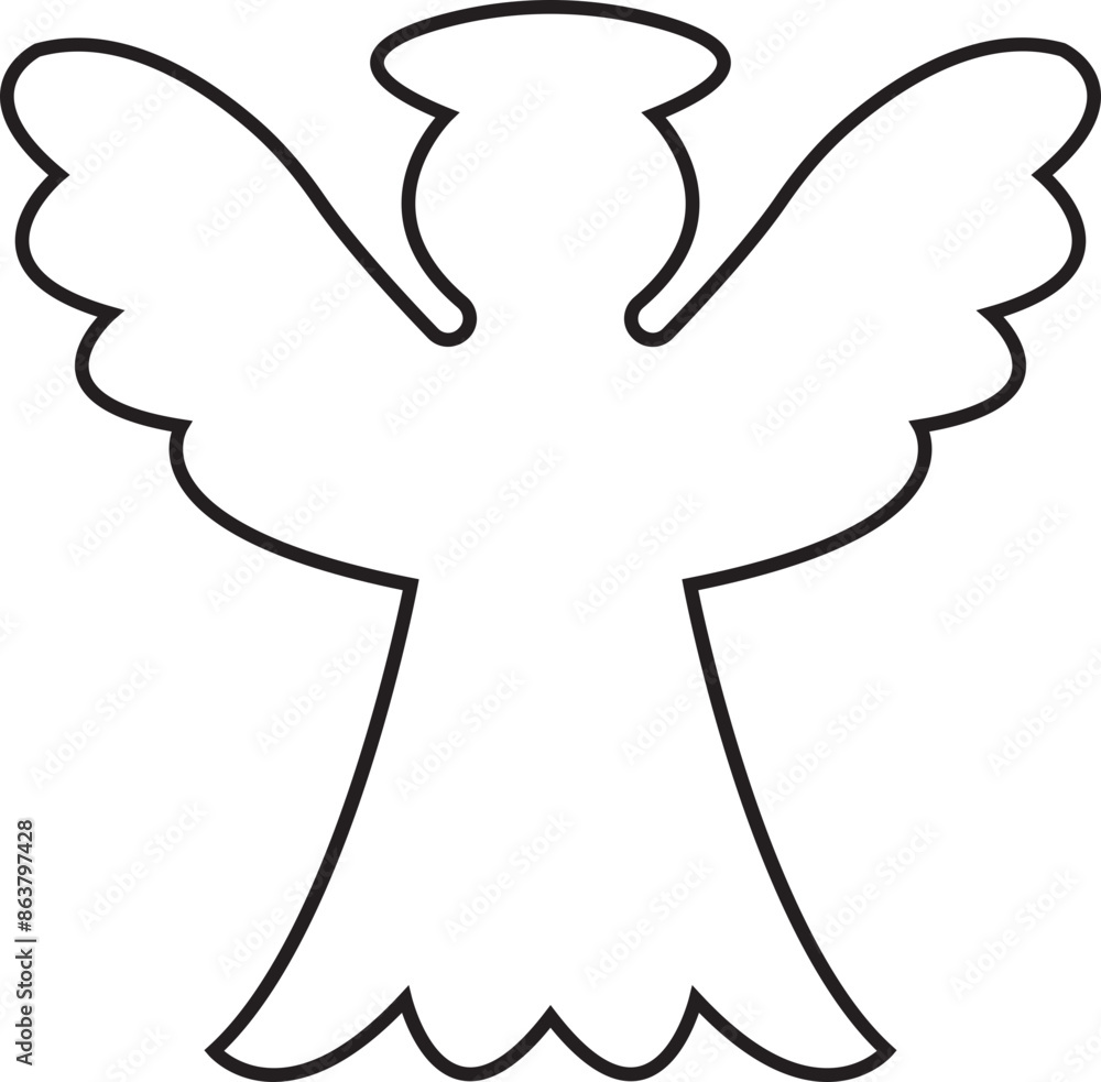 Angel with wings icon in outline style editable stock. Spread, Christmas vector isolated on transparent background. Holy angel sign for mobile concept and website design. Symbol, logo illustration. Angel with wings icon in outline style editable stock. Spread, Christmas vector isolated on transparent background. Holy angel sign for mobile concept and website design. Symbol, logo illustration.