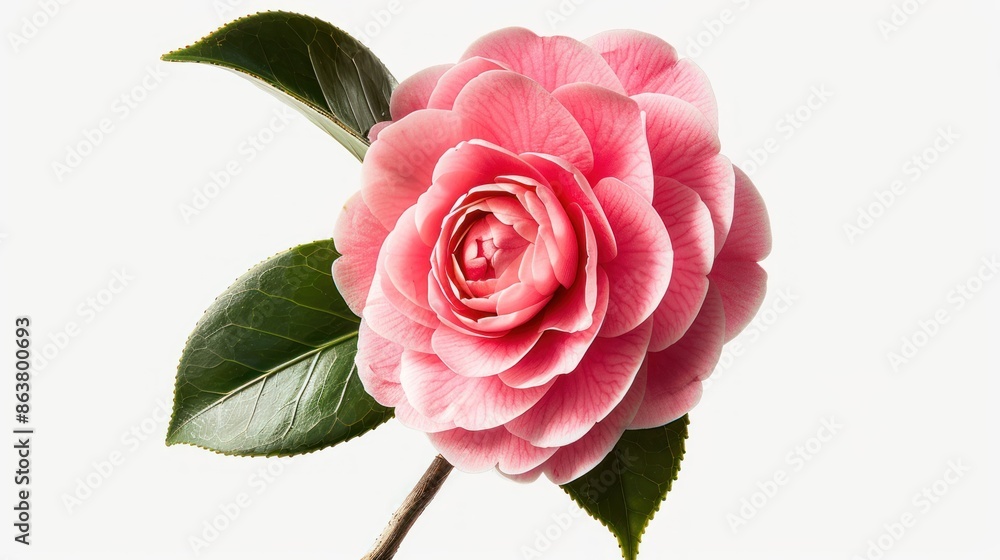 Camellia flower isolated on white background Camellia flower isolated on white background