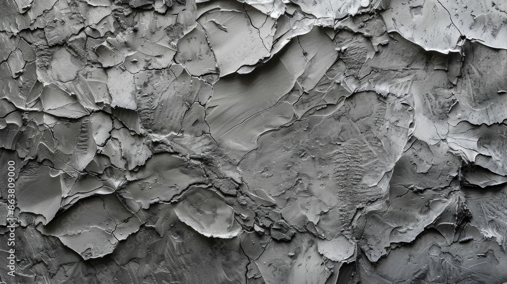 Texture of rough cement castings described in detail The hue is grey