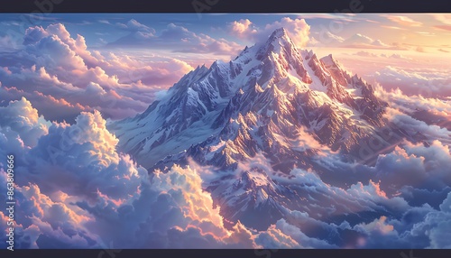 sunrise in the mountains
