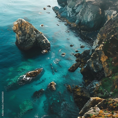 rocks in the sea