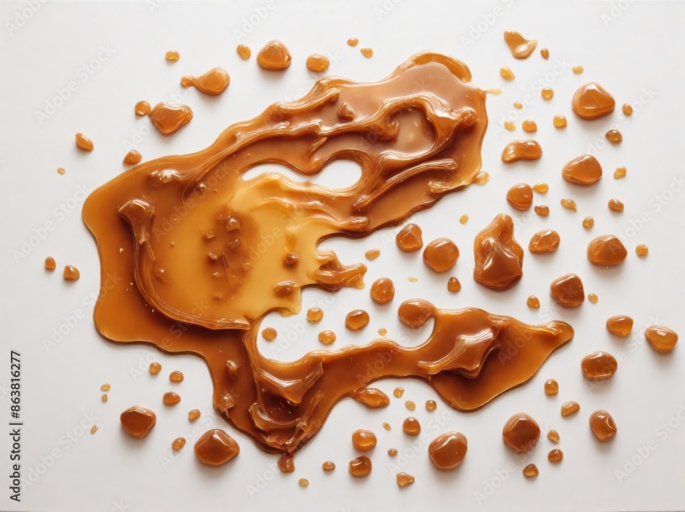 Abstract Caramel Splatter Art Abstract Caramel Splatter Art