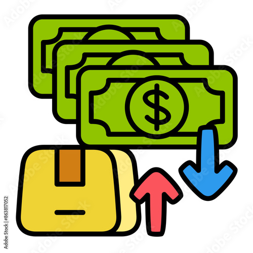 Selling And Transferring Assets Icon
