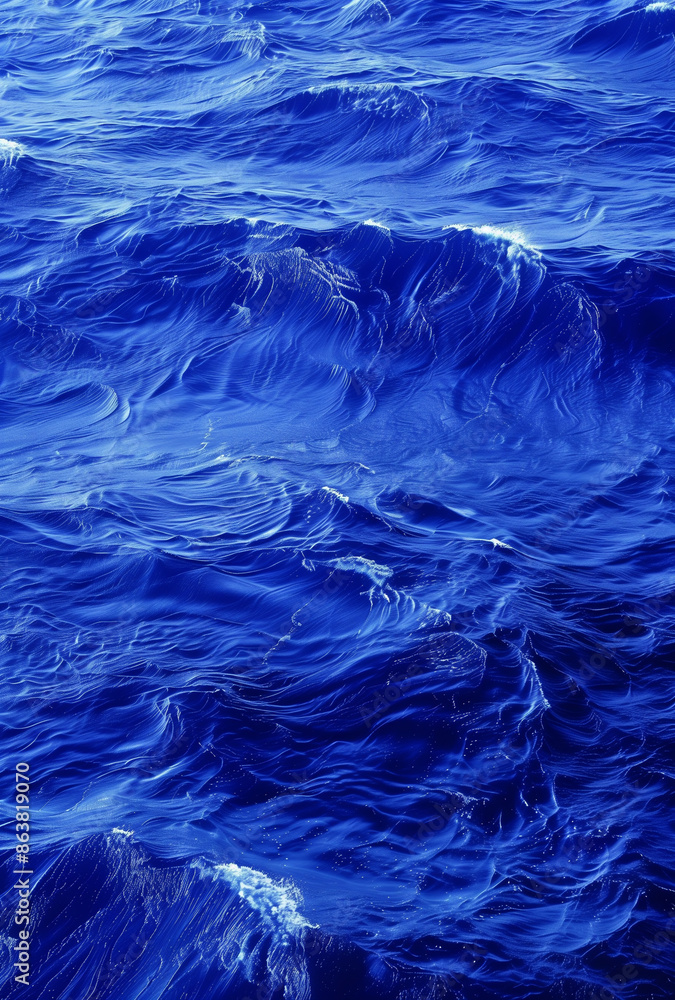 Waves in the deep blue ocean. Waves in the deep blue ocean.