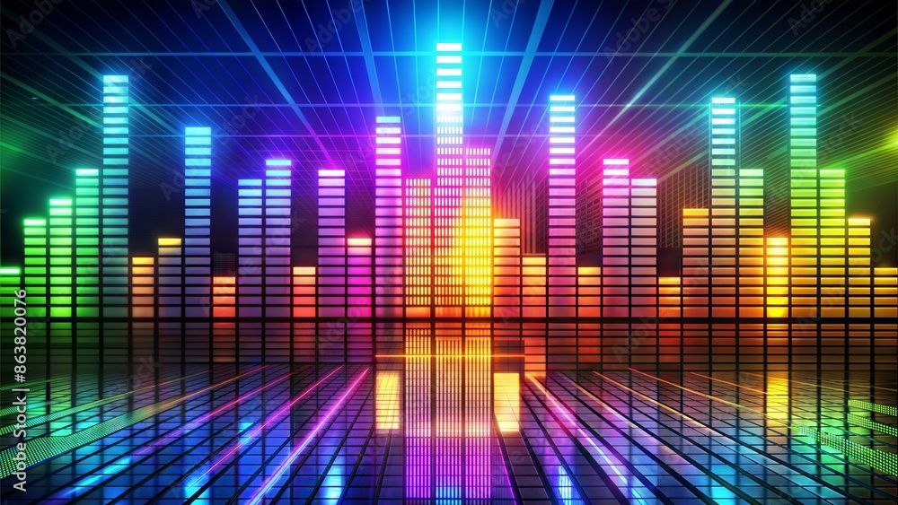 sound equalizer background with sound wave sound equalizer background with sound wave