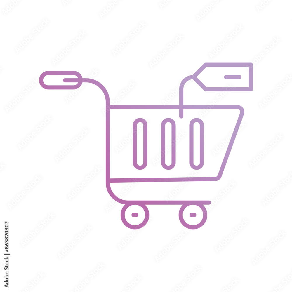 shopping cart icon with white background vector stock illustration shopping cart icon with white background vector stock illustration