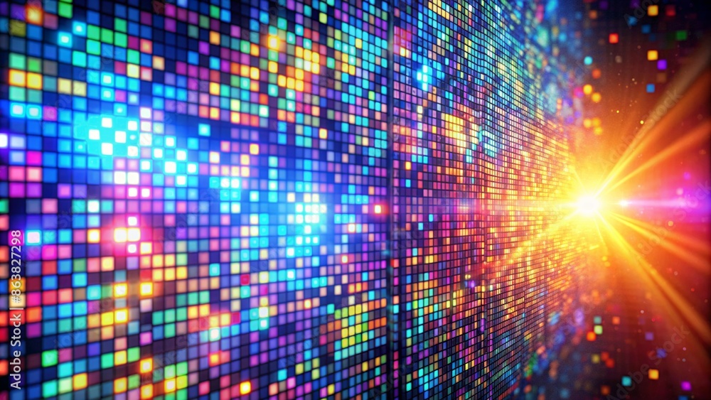 Rainbow pixel backgrounds Rainbow pixel backgrounds