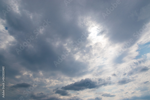 blue sky with clouds