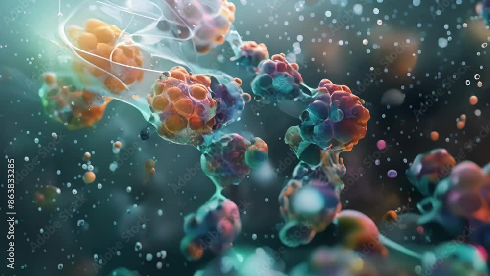 Visualization of a protein kinase cascade involving multiple kinase enzymes working together to relay a signaling message. Visualization of a protein kinase cascade involving multiple kinase enzymes working together to relay a signaling message.