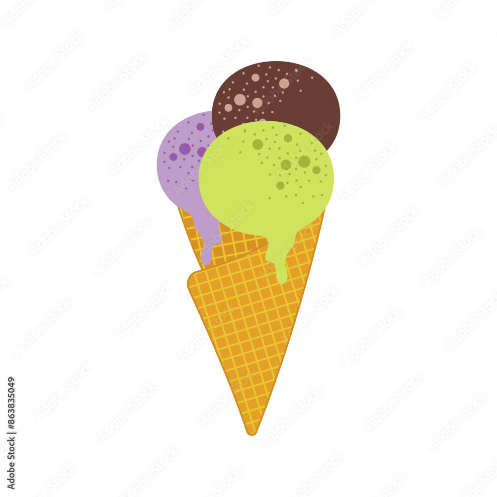 Ice cream flat. Cute kids frozen creamy desserts and sundaes. Waffles cones vanilla, ice lolly scoops cake. Colorful cartoon creamed chocolate and milk brown yellow green and red popsicle Ice cream flat. Cute kids frozen creamy desserts and sundaes. Waffles cones vanilla, ice lolly scoops cake. Colorful cartoon creamed chocolate and milk brown yellow green and red popsicle