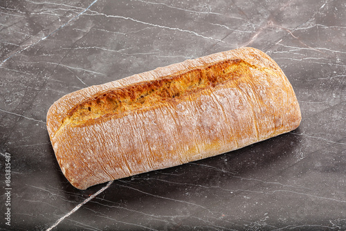 Italian ciabatta bread fresh and crust