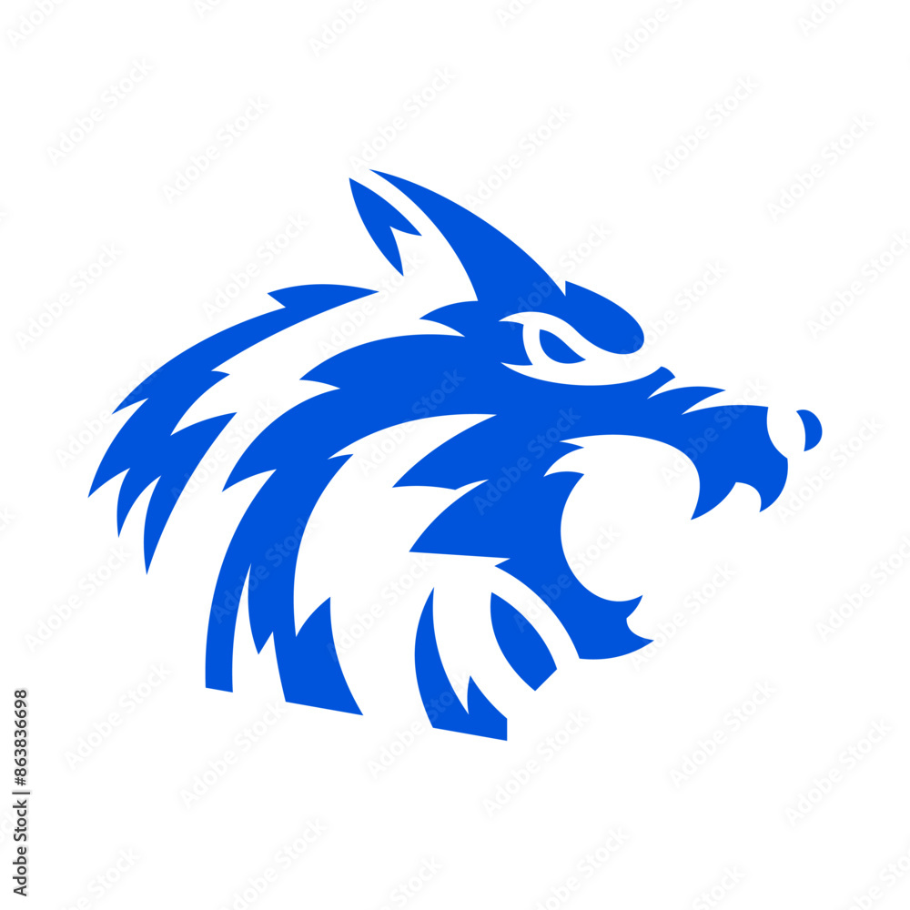 Wolf Head Vector Logo Design Template Wolf Head Vector Logo Design Template