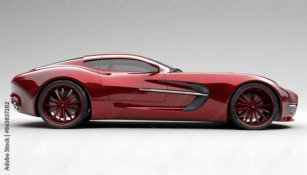 red sports car is parked on a white background red sports car is parked on a white background