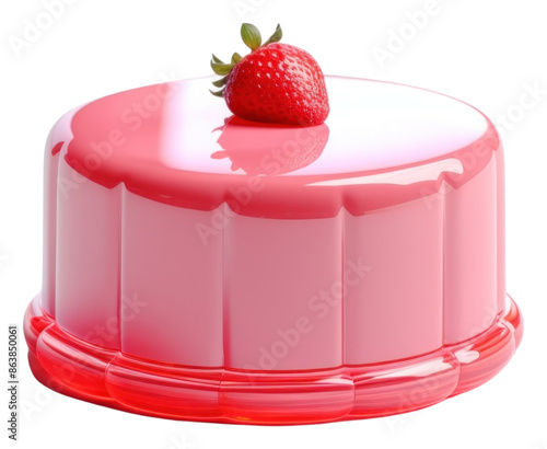 PNG A pice of strawberry cake dessert fruit food.