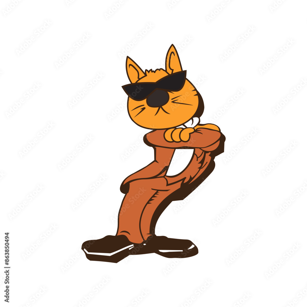 Obraz premium Make a Professional Cat Mascot Vector