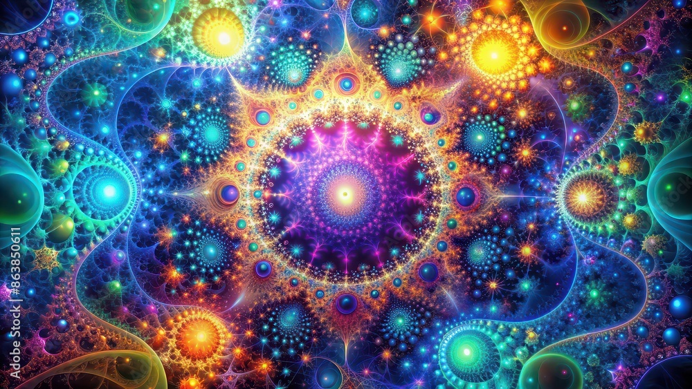 Intricate visualization of fractal realms with vibrant colors and intricate patterns, fractal, realms, abstract Intricate visualization of fractal realms with vibrant colors and intricate patterns, fractal, realms, abstract