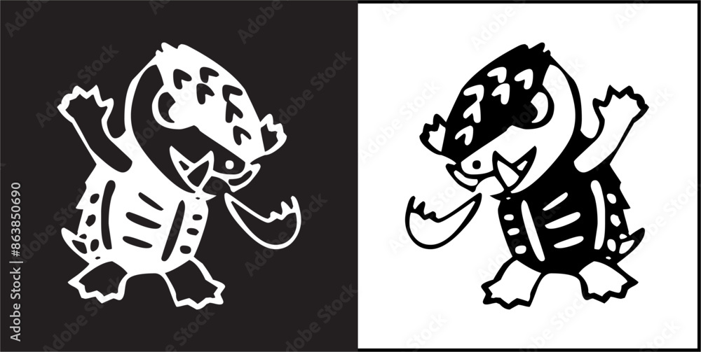 Obraz premium IIlustration Vector graphics of animal icon