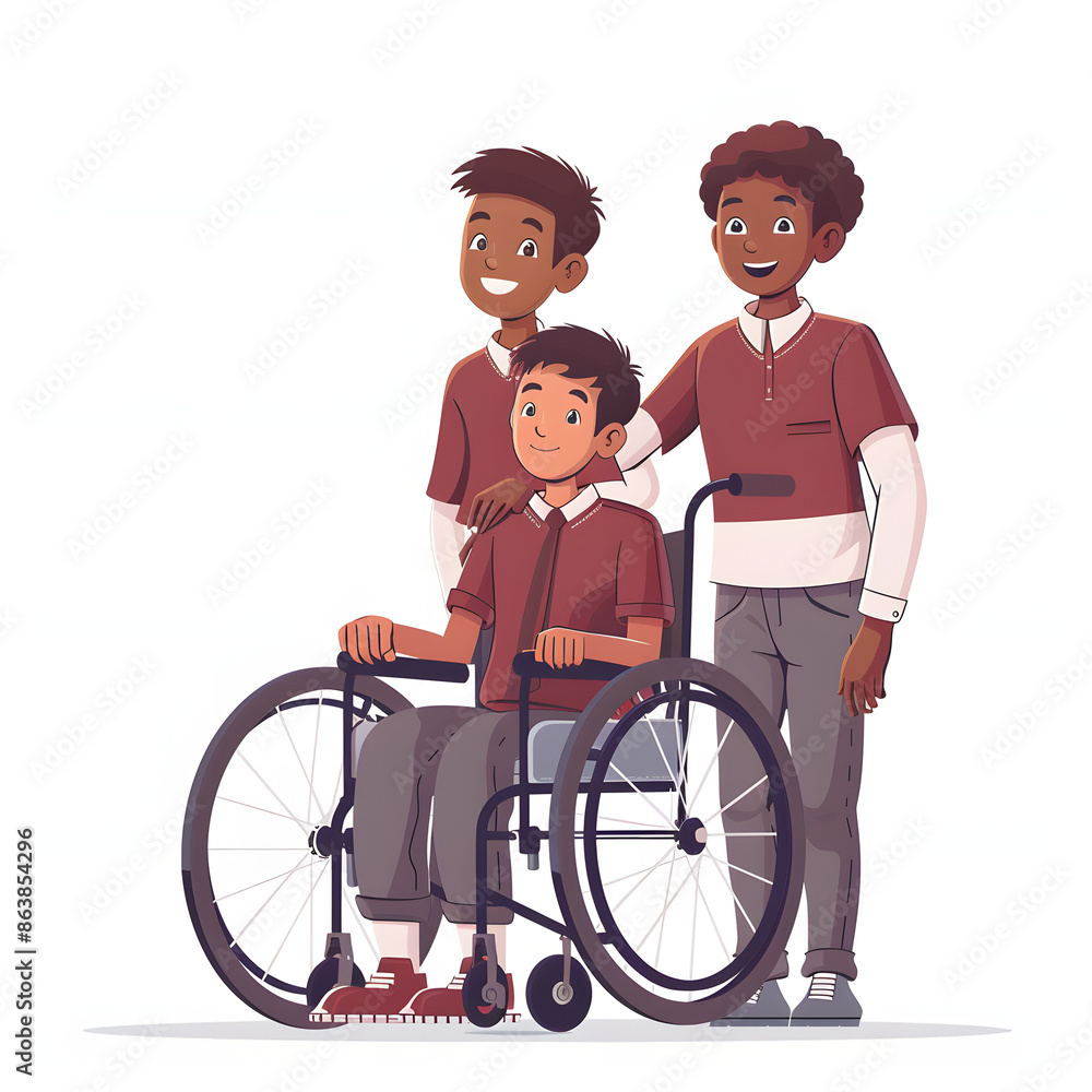 african cerebral palsy kids wearing a maroon shirt and grey pants school uniform african cerebral palsy kids wearing a maroon shirt and grey pants school uniform