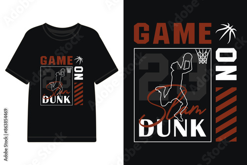 
basketball slam dunk vector illustration for t shirt design, basketball t shirt design,  basketball sport t shirt design for urban streetwear and more