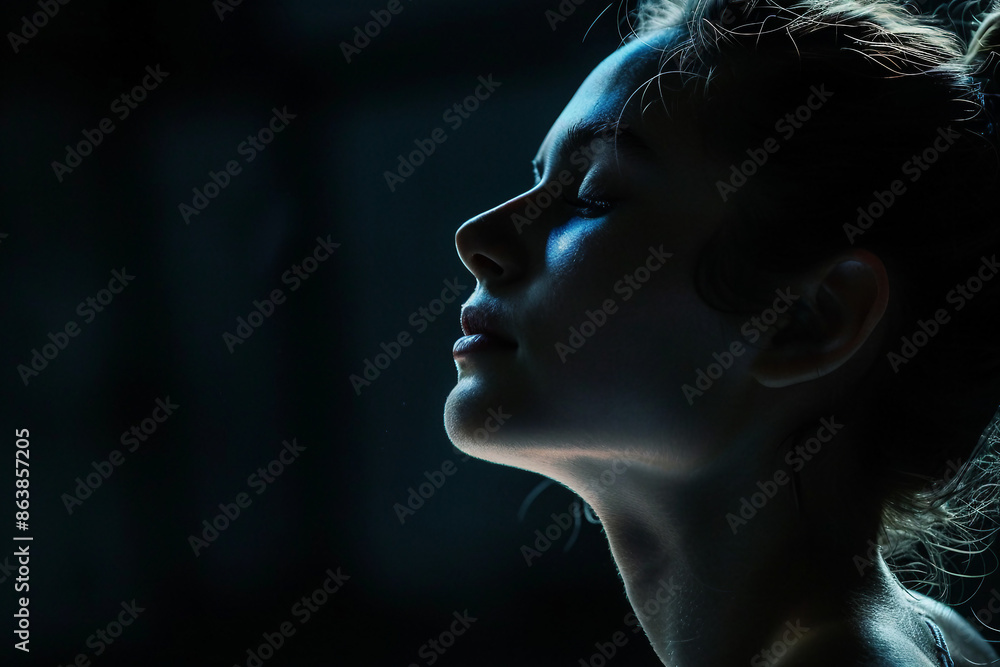 Generative AI picture of beautiful charming ballet dancer ballerina in stage ballroom gown Generative AI picture of beautiful charming ballet dancer ballerina in stage ballroom gown