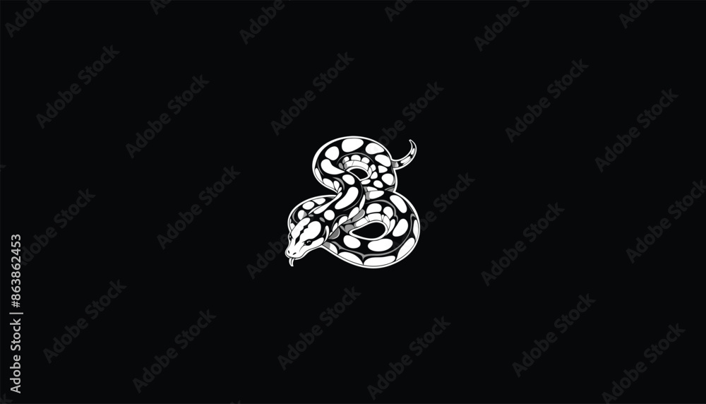 Vetor de Banana ball python snake, snake, snake design, snake logo ...