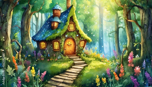 Fairy house in the woods