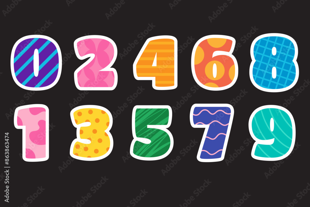 Number Sticker Number Sticker
