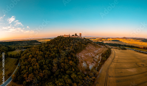 The three equals the equal Thuringia Germany sunset photo