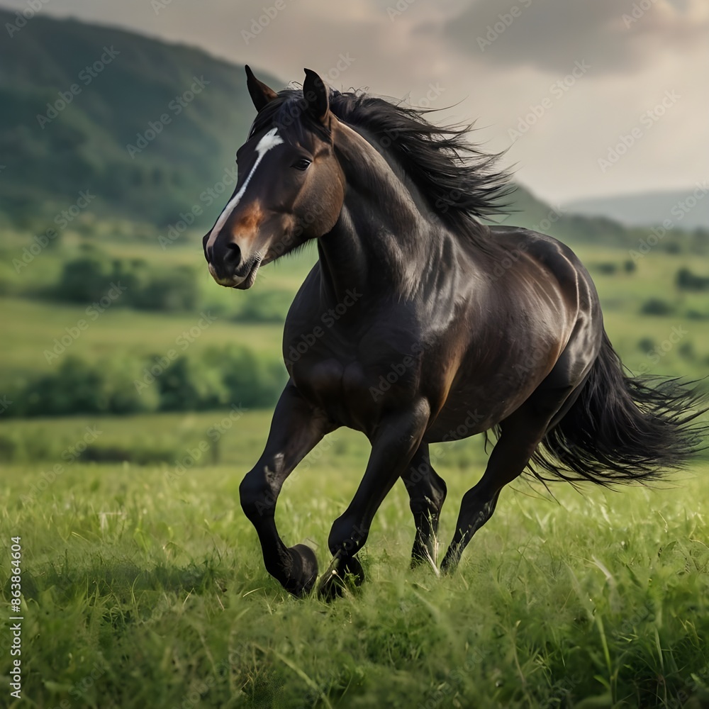 Obraz premium horse in the field