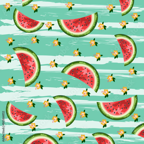 seamless pattern with apples and pears