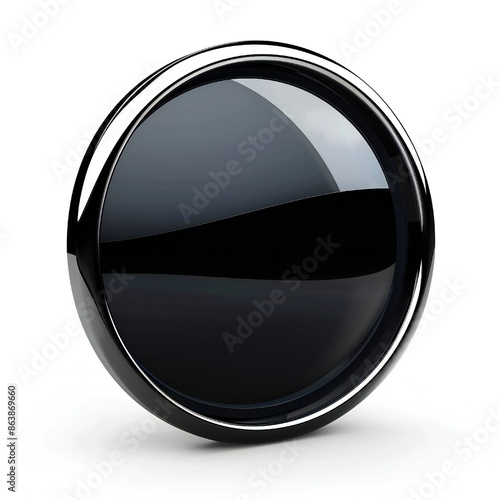 Free Download Dark glass banner isolated on white background Generative Ai  - GFXLoad