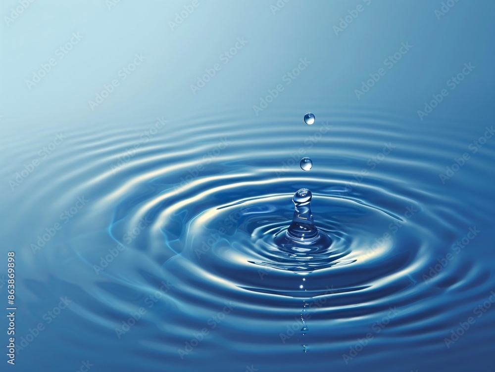 a water droplet falling into water a water droplet falling into water