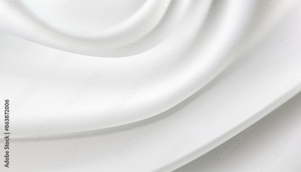 Flowing white textile with a silky texture Premium vector design for banners, posters and wallpapers. Flowing white textile with a silky texture Premium vector design for banners, posters and wallpapers.