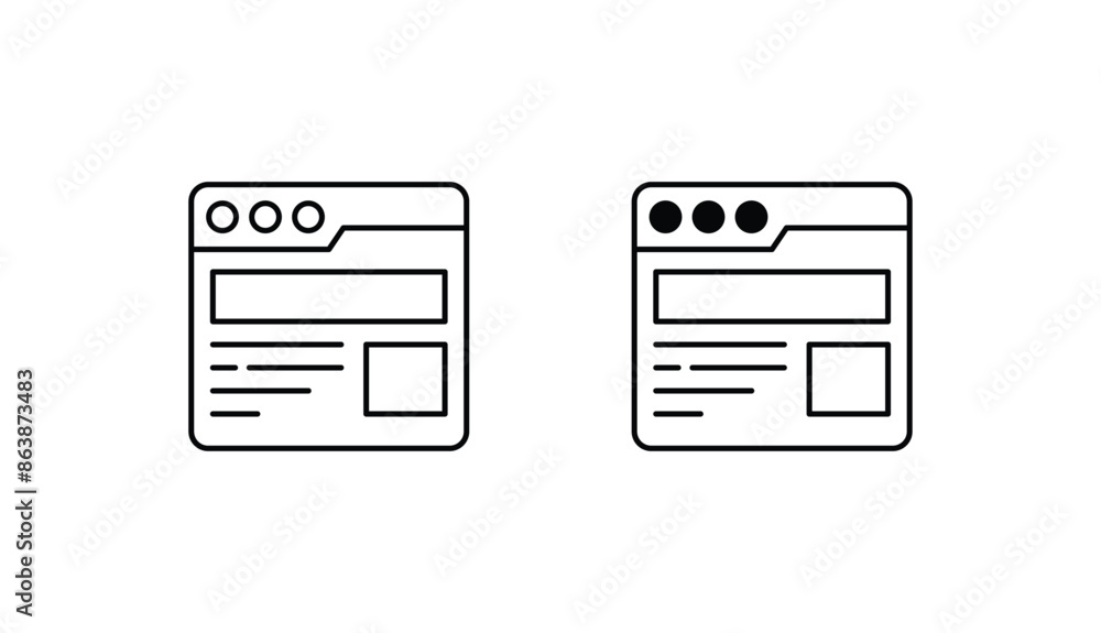 interface icon design with white background stock illustration interface icon design with white background stock illustration