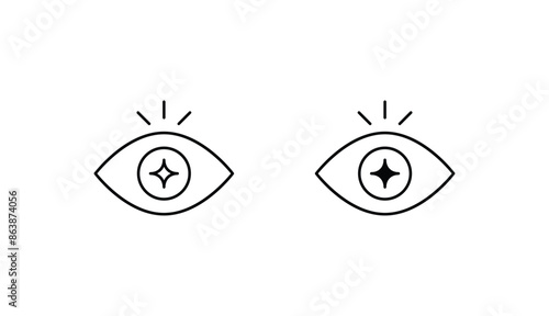 intuitive icon design with white background stock illustration