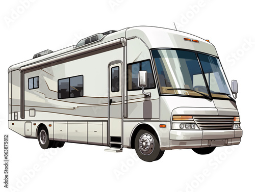 Wallpaper Mural a white rv with a large window Torontodigital.ca