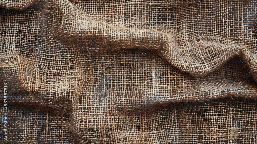 Natural Brown Jute Fabric Close-Up for Design Projects Natural Brown Jute Fabric Close-Up for Design Projects