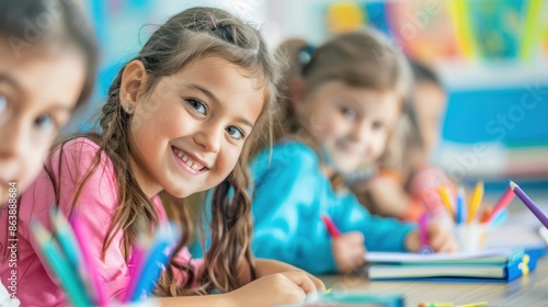 The children in the classroom