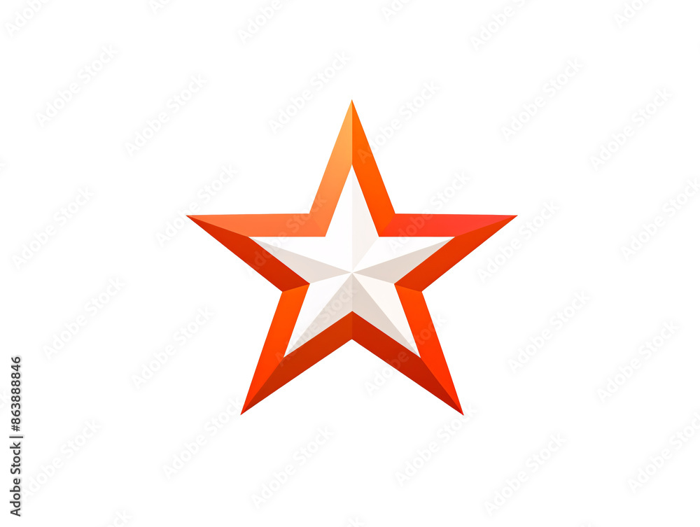 a star with a white star a star with a white star